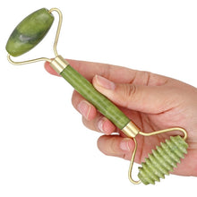 Load image into Gallery viewer, 1pc 4 Sizes Facial Massage Roller Plate Double/Single Heads Jade Stone Massager Eye Face Neck Thin Lift Relax Slimming Tools