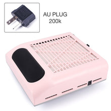 Load image into Gallery viewer, 80W Nail Dust Suction Dust Collector Fan Vacuum Cleaner Manicure Machine Tools Strong Power Nail Fan Art Manicure Salon Tools