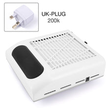 Load image into Gallery viewer, 80W Nail Dust Suction Dust Collector Fan Vacuum Cleaner Manicure Machine Tools Strong Power Nail Fan Art Manicure Salon Tools