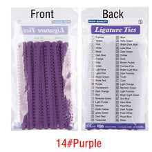 Load image into Gallery viewer, 1000pcs=20sticks Azdent Dental Orthodontic Ligature Ties Elastic Rubber Tooth ands Dentist Tools Braces Teeth Orthodontics