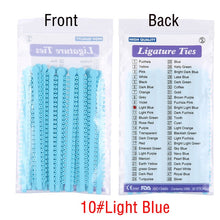 Load image into Gallery viewer, 1000pcs=20sticks Azdent Dental Orthodontic Ligature Ties Elastic Rubber Tooth ands Dentist Tools Braces Teeth Orthodontics