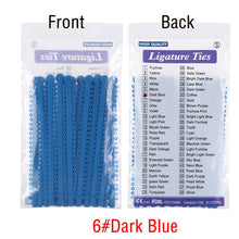 Load image into Gallery viewer, 1000pcs=20sticks Azdent Dental Orthodontic Ligature Ties Elastic Rubber Tooth ands Dentist Tools Braces Teeth Orthodontics