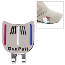 Load image into Gallery viewer, Alloy Golf Alignment Aiming Tool Ball Marker Magnetic Hat Clip
