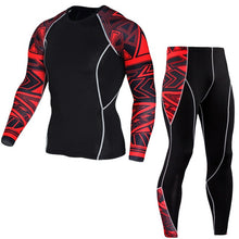 Load image into Gallery viewer, Winter Thermal Underwear Set Men&#39;s Sportswear Running Training Warm Base Layer Compression Tights Jogging Suit Men&#39;s Gym 2019
