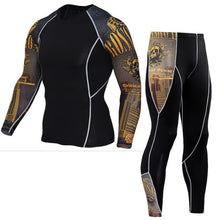 Load image into Gallery viewer, Winter Thermal Underwear Set Men&#39;s Sportswear Running Training Warm Base Layer Compression Tights Jogging Suit Men&#39;s Gym 2019

